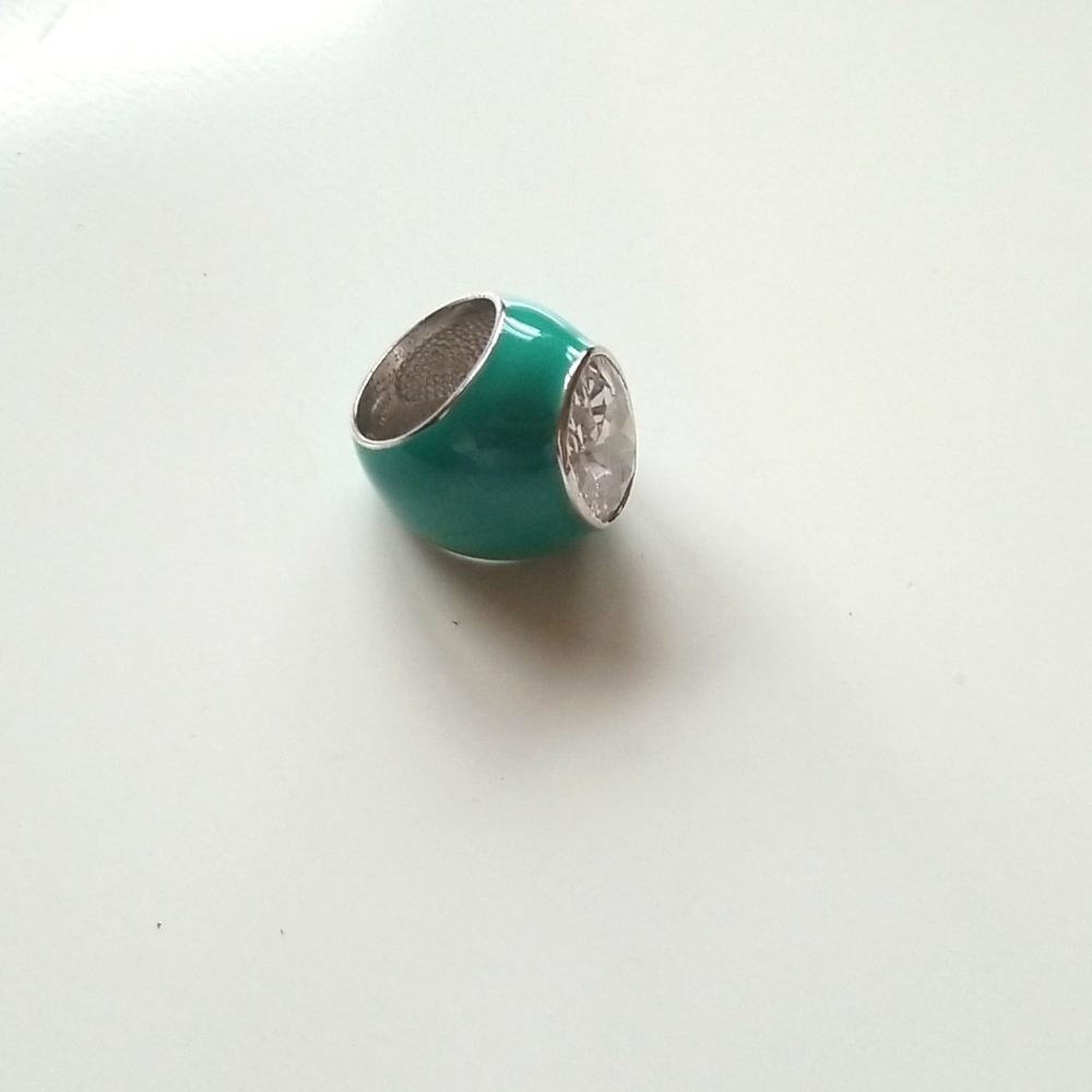Blue ring with a stone